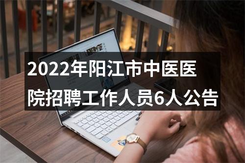 2022年阳江市中医医院招聘工作人员6人公告 图片