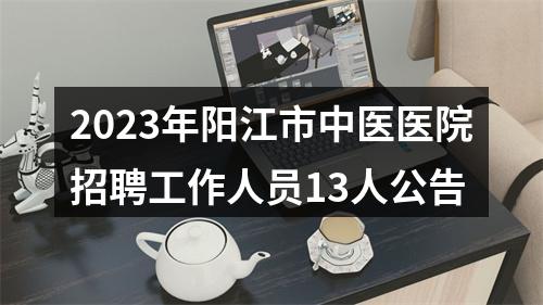 2023年阳江市中医医院招聘工作人员13人公告 图片