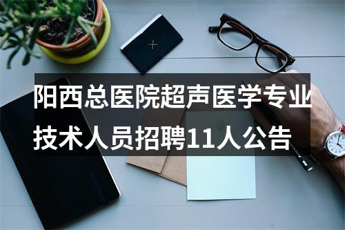 阳西总医院超声医学专业技术人员招聘11人公告 图片